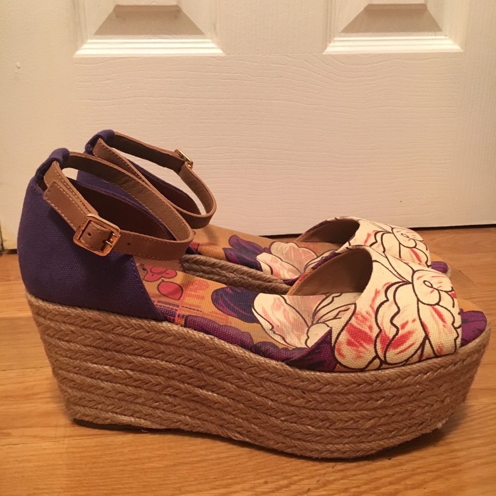 Tory Burch Elodie Sherri espadrilles wedge sandals